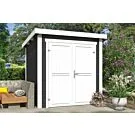Outdoor Life Products | Tuinhuis Sara 200 x 200 | Gecoat | Carbon Grey-Wit