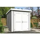 Outdoor Life Products | Tuinhuis Sara 200 x 250 | Gecoat | Platinum Grey-Wit