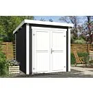 Outdoor Life Products | Tuinhuis Sara 200 x 250 | Gecoat | Carbon Grey-Wit