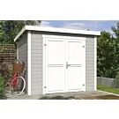 Outdoor Life Products | Tuinhuis Mila 250 x 200 | Gecoat | Platinum Grey-Wit