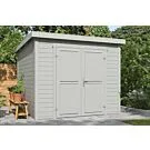 Outdoor Life Products | Tuinhuis Mila 250 x 250 | Gecoat | Platinum Grey