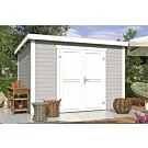 Outdoor Life Products | Tuinhuis Lotta 300 x 250 | Gecoat | Platinum Grey-Wit