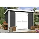 Outdoor Life Products | Tuinhuis Lotta 300 x 250 | Gecoat | Carbon Grey-Wit