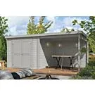 Outdoor Life Products | Tuinhuis Lars 500 x 250 | Gecoat | Platinum Grey