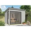 Outdoor Life Products | Tuinhuis Julia 295 x 295 | Gecoat | Platinum Grey