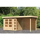 Woodfeeling | Tuinhuis Kerko 3 met Overkapping 2,4 en Achterwand | Onbehandeld