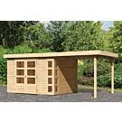 Woodfeeling | Tuinhuis Kerko 5 met Overkapping 2,4 | Onbehandeld