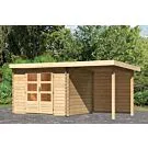 Woodfeeling | Tuinhuis Bastrup 3 met Overkapping 2,0 en Achterwand
