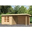 Woodfeeling | Tuinhuis Bastrup 3 met Overkapping 3,0 en Achterwand