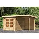 Woodfeeling | Tuinhuis Bastrup 4 met Overkapping 2,0 en Achterwand