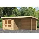 Woodfeeling | Tuinhuis Bastrup 4 met Overkapping 3,0 en Achterwand