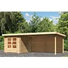 Woodfeeling | Tuinhuis Bastrup 4 met Overkapping 4,0 en Achterwand
