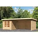 Woodfeeling | Tuinhuis Bastrup 4 met Overkapping 4,0, Zij- en Achterwand