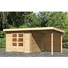 Woodfeeling | Tuinhuis Bastrup 5 met Overkapping 2,0 en Achterwand