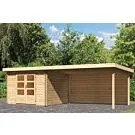 Woodfeeling | Tuinhuis Bastrup 5 met Overkapping 4,0 en Achterwand