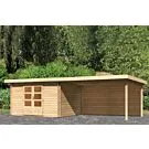 Woodfeeling | Tuinhuis Bastrup 7 met Overkapping 4,0 en Achterwand