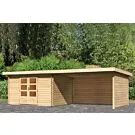 Woodfeeling | Tuinhuis Bastrup 8 met Overkapping 2,0 en Achterwand