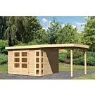 Woodfeeling | Tuinhuis Kerko 6 met Overkapping 2,4 | Onbehandeld