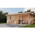Lugarde Select Modern | Tuinhuis Apeldoorn met Veranda Rechts 300 + 400 x 250 | Onbehandeld