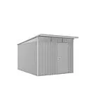 Biohort | Berging AvantGarde Gr. A8 | Enkele Deur | Zilver-Metallic
