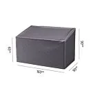 AeroCover | Loungebankhoes Hoge Rug 160 x 90 x 65/90(h) cm