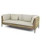 Apple Bee | Loungebank Long Island 3-zits | Coastal Teak