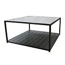Fonteyn | Koffietafel Aluminium 90 x 90 cm | Keramisch Blad