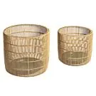 Max & Luuk | Bloembakkenset Bo (2 stuks) | Naturel