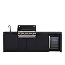 Beefeater | Buitenkeuken module Cabinex voor Signature 4-burner Standard Pack c/w 3000E Series BBQ & Cabinex Fridge