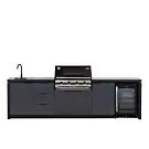 Beefeater | Buitenkeuken module Cabinex voor Signature 4-burner Premium Pack c/w 3000E Series BBQ & Cabinex Fridge