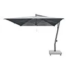Borek | Zweefparasol Capri 350 x 350 cm Grafiet| Batyline Zwart