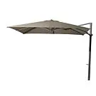 4 Seasons Outdoor | Zweefparasol Siesta 300 x 300 cm | Antraciet-Taupe