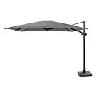 4 Seasons Outdoor | Zweefparasol Siesta Premium 300 x 300 cm | Antraciet-Mid Grey