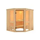 Karibu | Amelia 1 Sauna | Bronzeglas Deur