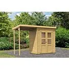 Karibu | Tuinhuis Merseburg 2 met Overkapping