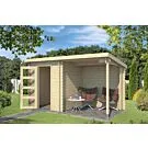 Outdoor Life Products | Tuinhuis met Overkapping Jelle 370 x 175