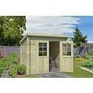 Outdoor Life Products | Tuinhuis Indi 230 x 175 | Geïmpregneerd | Olijfgroen