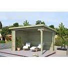 Outdoor Life Products | Overkapping Lara 380 x 275 | Geïmpregneerd | Olijfgroen
