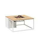Cosi | Vuurhaard Cosiloft 100 | White Frame | Teak Top