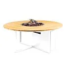 Cosi | Vuurhaard Cosiloft 120 Round | White Frame | Teak Top