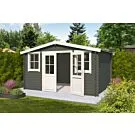 Outdoor Life Products | Tuinhuis Dallas 376 x 292 | Gecoat | Green Grey-Wit