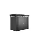 Biohort | Berging HighLine Gr. H1 | Dubbele Deur | Donkergrijs-Metallic