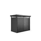 Biohort | Berging HighLine Gr. H1 | Enkele Deur | Donkergrijs-Metallic