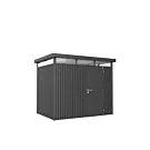 Biohort | Berging HighLine Gr. H2 | Enkele Deur | Donkergrijs-Metallic