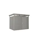 Biohort | Berging HighLine Gr. H2 | Dubbele Deur | Kwartsgrijs-Metallic