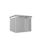 Biohort | Berging HighLine Gr. H3 | Enkele Deur | Zilver-Metallic