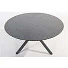 4 Seasons Outdoor | Tafelblad Locarno Tuintafel Ø130 cm | Slate Antraciet