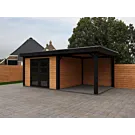 Fonteyn | Tuinhuis Lynn met Overkapping 550 x 300 Exclusief