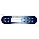 Balboa | Top Side Panel ML900 - Jets 1, Jets 2, Jets 3, Jets 4, Invert, Fiber, Light, Blower, Time, Mode/Prog, Cool, Warm