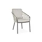 SUNS | Tuinstoel Nappa | MRG | Cross Weaving | Soft Grey Mixed Weave